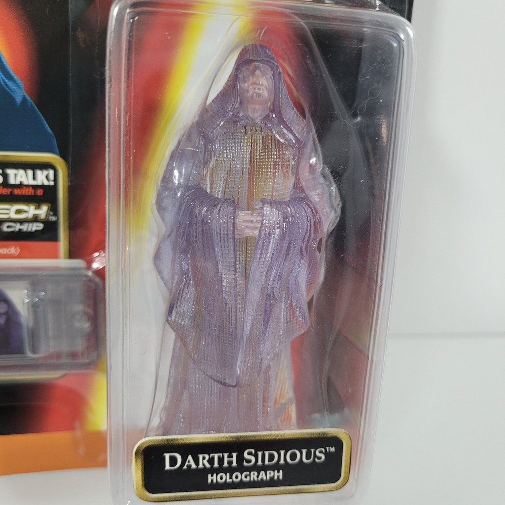 Star Wars Episode I Darth Sidious Holograph Action Figure CommTech Chip 1999 NEW - Picture 2 of 8